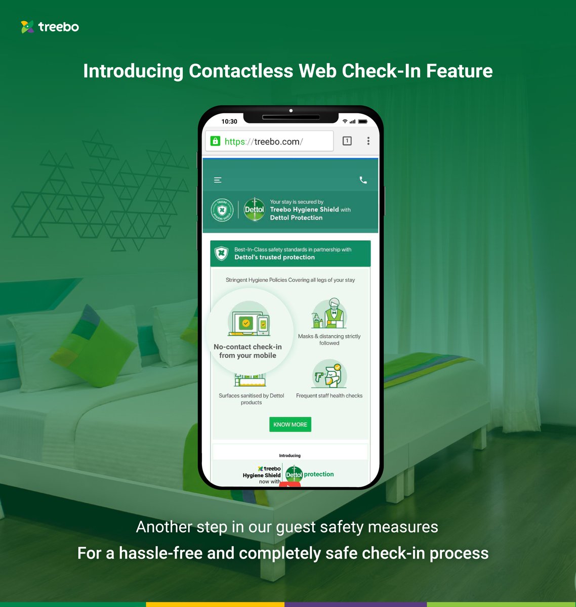 TreeboClub's tweet photo. Now complete your check-in process safely from anywhere using Treebo's "Web Check-in Feature". On reaching the hotel, show the ID proof uploaded during web check-in, collect your keys & head to your room for a relaxed stay.
#treebohotels #CheckinSafely #SafeStays #contactless https://t.co/JgcfitRhSl