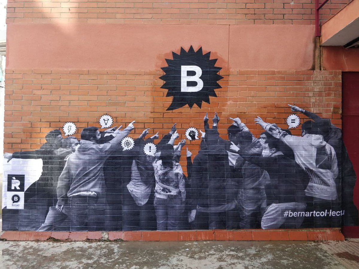 davidprotom's tweet photo. Fantàstica intervenció fotogràfica per a la presentació oficial del col·lectiu Bernart format per artistes de 2n ESO de @insbernatmetge , @davidprotom amb @ExperimentemART #ENRESiDÈNCiA
#bernart #bernartcol·lectiu #artivismo #streetart https://t.co/N8GNoMWRag
