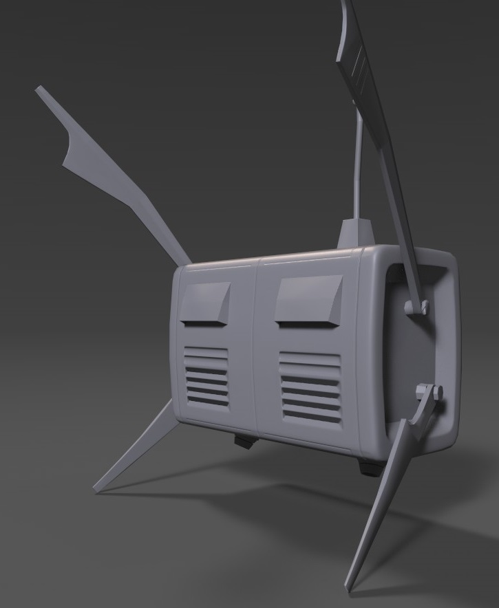 UntilBreathe's tweet photo. ST-2, former sentry drone and faithful companion of Uni. He will follow Uni through her adventure and help her when needed. He has in his circuits ... * error *

#WIP #3Dmodel #maya #unity3d #cyberpunk #indiegamedev #indiegame #tropipou https://t.co/sZhqylLo0A
