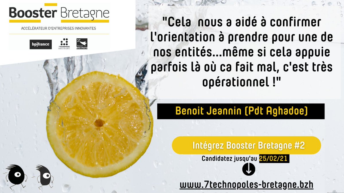 7TechBZH's tweet photo. [BOOSTER BRETAGNE] L'#accélerateur breton pour les entreprises innovantes en hypercroissance recrute sa 2ème promotion.

Benoit Jeannin (promo 1), dirigeant de #Aghadoe encourage les dirigeants à suivre ses pas et intégrer la promo 2!

Intéréssé.e?👉 https://t.co/rnBQTYiWTt https://t.co/79E8Pppqpz