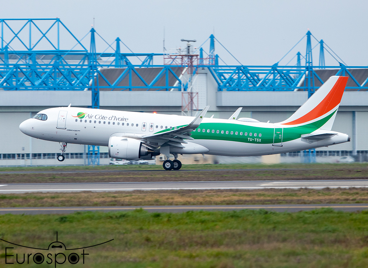 cliper31's tweet photo. #AirCotedIvoire First #Airbus #A320neo delivery flight pictures @AirCI_Officiel @aibfamilyflight 
 #AvGeek #aviation #spotting @TLSWatch 
 #TUTSX follow on FR24 @flightradar24  VRE9605 https://t.co/LC77CjxRLI https://t.co/1O2K1bD44c