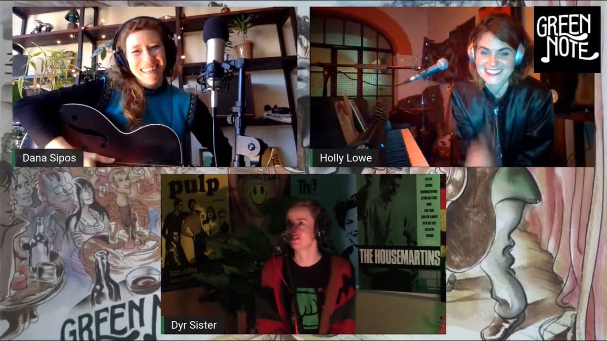 GreenNote's tweet photo. Last night we had an amazing episode of #VirtuallyGreenNote featuring @DanaSuppose @TheDyrSister & @HollyJazz curated by #RoundtableCollective ❤️🎶 If you missed it we highly recommend you check it out! You still have a week to watch & donate 👉 https://t.co/SGZZmgaog9 https://t.co/HgWx0wzVU4