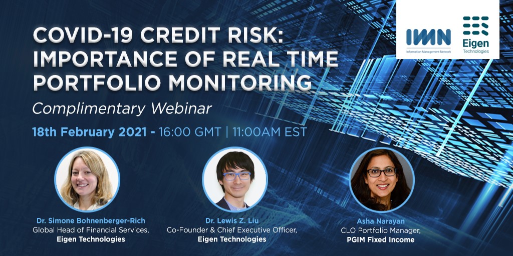 Join me today at 16.00 GMT / 11.00 EST on a #webinar hosted by @IMN_ABSGroup discussing #COVID19 #CreditRisk and the Importance of real-time #PortfolioMonitoring I'll be joined by @Simone_B_Rich and Asha Narayan of @PGIM Fixed Income. Register here: bit.ly/3amfQk1.