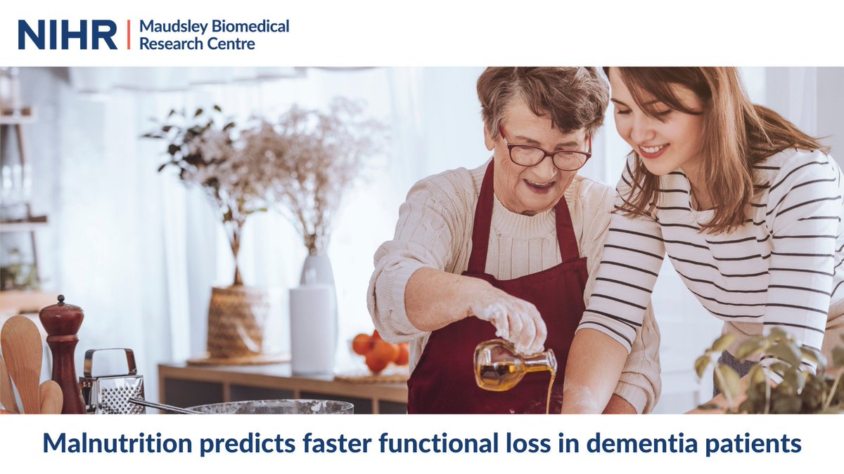 NIHR Maudsley Biomedical Research Centre (BRC) (@nihrmaudsleybrc) on Twitter photo Research by <a href="/AarslandDag/">Dag Aarsland</a> & <a href="/MiguelGBorda2/">Miguel G. Borda M.D, PhD</a> highlights the importance of understanding malnutrition in people with #dementia to predict functional decline. Research led by <a href="/KingsIoPPN/">Institute of Psychiatry, Psychology & Neuroscience</a> & <a href="/UniStavanger/">Universitetet i Stavanger</a>
Read more ▶️maudsleybrc.nihr.ac.uk/posts/2021/feb… Research by <a href="/AarslandDag/">Dag Aarsland</a> & <a href="/MiguelGBorda2/">Miguel G. Borda M.D, PhD</a> highlights the importance of understanding malnutrition in people with #dementia to predict functional decline. Research led by <a href="/KingsIoPPN/">Institute of Psychiatry, Psychology & Neuroscience</a> & <a href="/UniStavanger/">Universitetet i Stavanger</a>
Read more ▶️maudsleybrc.nihr.ac.uk/posts/2021/feb…