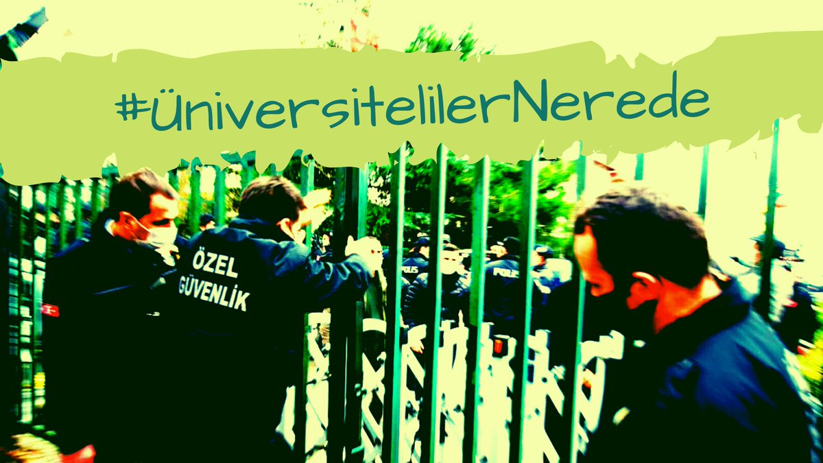 Halktan, hukuktan uzaklaşan polisin mafya kesildiği sisteme karşı; hakkını aramak için pankart hazırlamaya giderken KAÇIRILAN #üniversitelilernerede