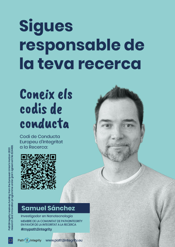 PCB_UB's tweet photo. 📢@fundaciorecerca llança la campanya #MyPath2Integrity!
📹https://t.co/WGKJZwNcwX
🔬Científiques i científics de tot Europa s'alien per defensar la integritat de la recerca ▶️ https://t.co/AzMj197DbA
@Path2Integrity @ERCGrantees @academia_joven @IBECBarcelona @SamuelNanobots👇 https://t.co/SpuJGwsKLa