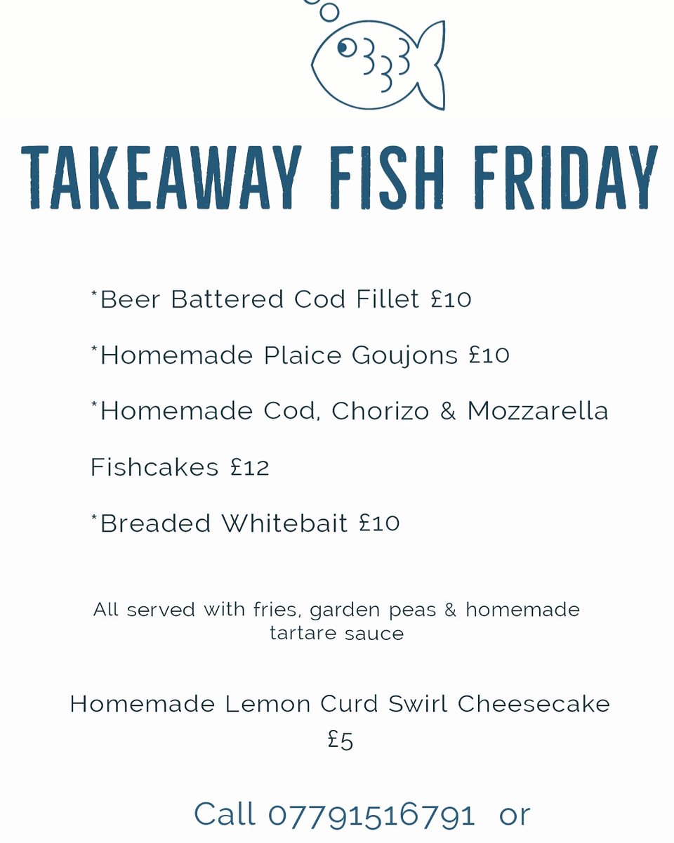 PropellerInn's tweet image. We still have a few slots available for this Friday 🐟

Call 07791516791 to place your order 📞