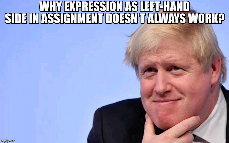 overflow_meme's tweet image. Why expression as left-hand side in assignment doesn't always work? stackoverflow.com/questions/6625… #javascript #variableassignment