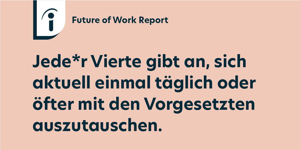 IndeedDeutsch's tweet photo. Laut unseres #FutureofWorkReport tauschen sich Angestellte und Vorgesetzte seit Corona seltener miteinander aus. Wie ist das bei euch? Sprecht ihr weniger miteinander oder sogar mehr? https://t.co/xAf4WCT0l1