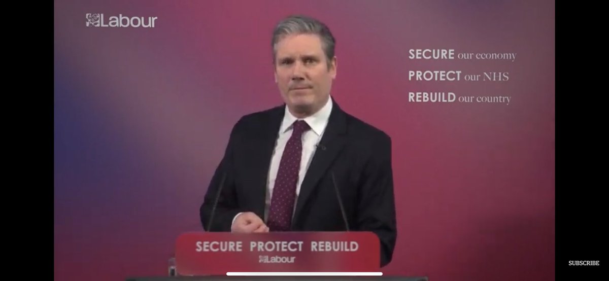 Keir Starmer giving his most important speech yet-laying out his vision for the future. “The Conservatives say they want to build back. But I don’t want to go back. You can’t return to business as usual. And certainly not back to an economy rooted in insecurity and inequality.”
