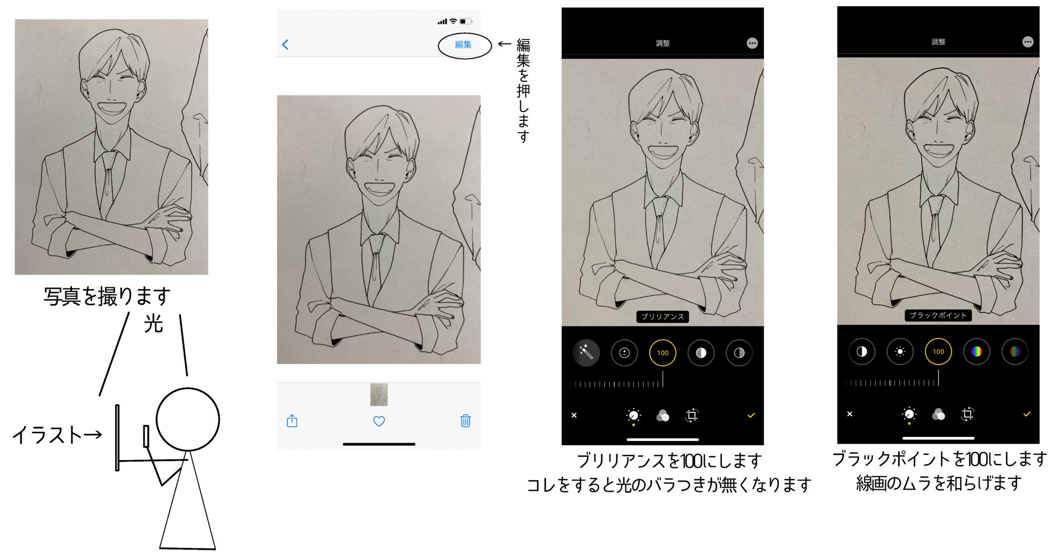 膝まつ毛 アナログ線画をデジタル線画にする方法 アイビスさんで線画抽出しても良いけど我的にはこちらの方が綺麗に出来るからやってるだけ Apple以外の機種は分からない T Co 4epfycvip4 Twitter