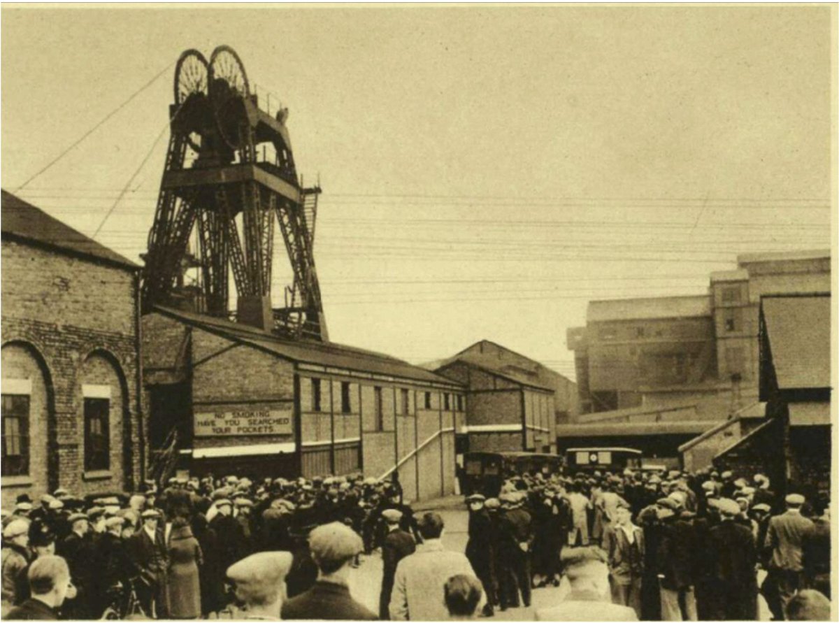 The_StoryMine's tweet photo. In 1938, 79 miners died & 38 were injured following an explosion of gas at the coal face #MarkhamColliery. They were buried on Saturday 14th May in 13 cemeteries. You can find out more & make a donation to the #WalkingTogether memorial of any amount via - https://t.co/c5C7ubeUf8 https://t.co/jCKxJv7vmw
