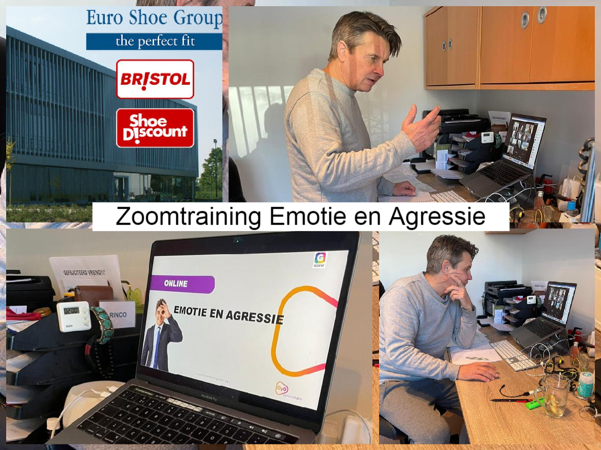 Ondanks 'op afstand' toch ook weer dichtbij. Ik heb namens OVD Opleidingen de #Training 'Emotie en Agressie'mogen verzorgen. De medewerkers van Euroshoes waren dankbare tegenspelers. 

ap.lc/t7xaF

#Emotie #Agressie #Bedrijfsleven #Retail #MKB #Opleiding #Euroshoes