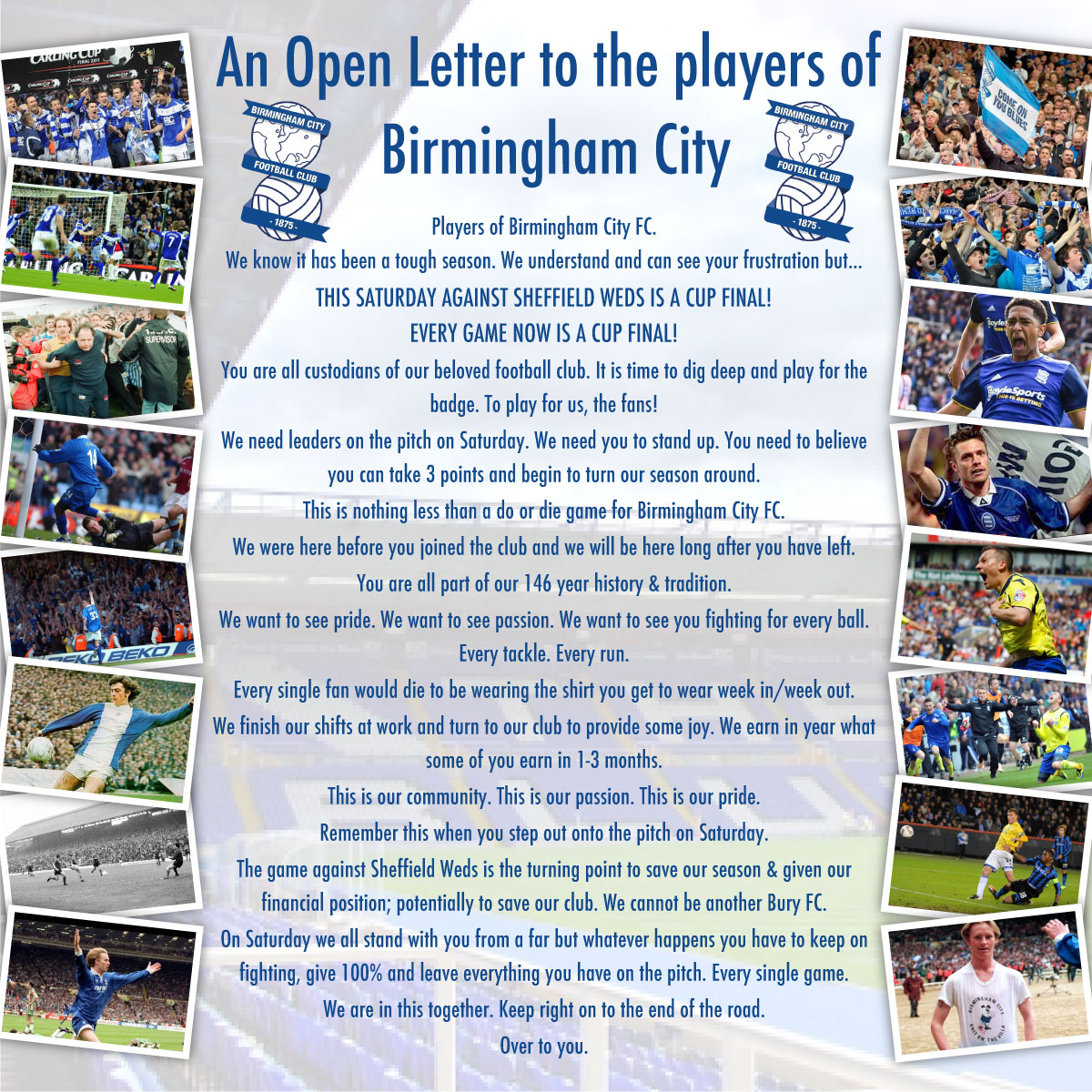 From the North West Supporters Club!!