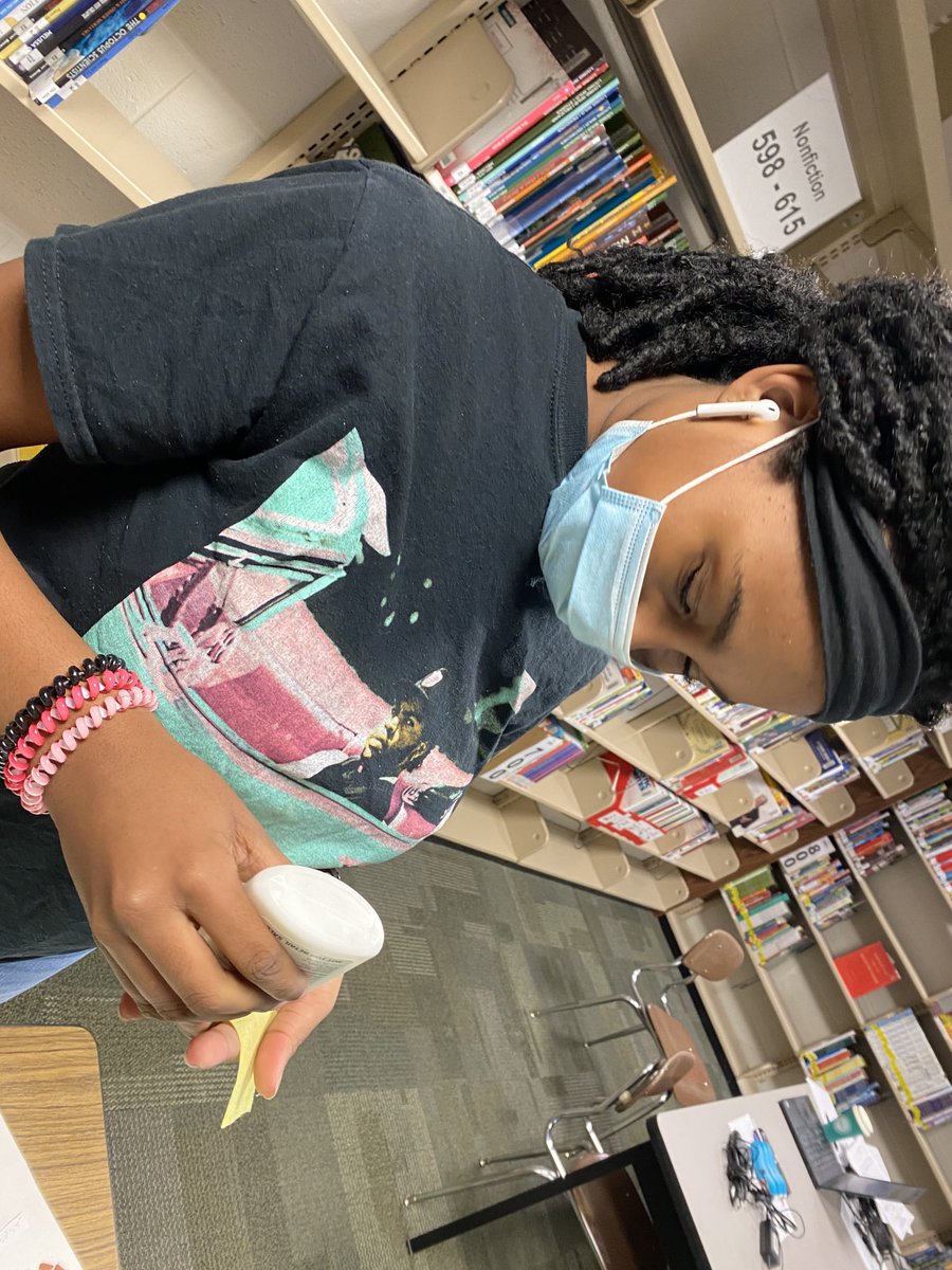 HtmsLibrary's tweet image. Today @buildbetterbook students put their finishing touches on Braille/QR code/tactile posters that teach 8th grade science standards. Research for this project began in Nov - they have worked HARD! #trussvillelearns #htmscares