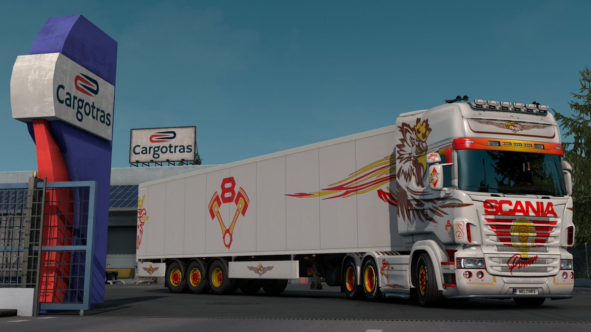 nelchrs's tweet photo. #ETS2 On the road again with some #GriffinV8Power #BestCommunityEver https://t.co/Hc7nxvVWlu
