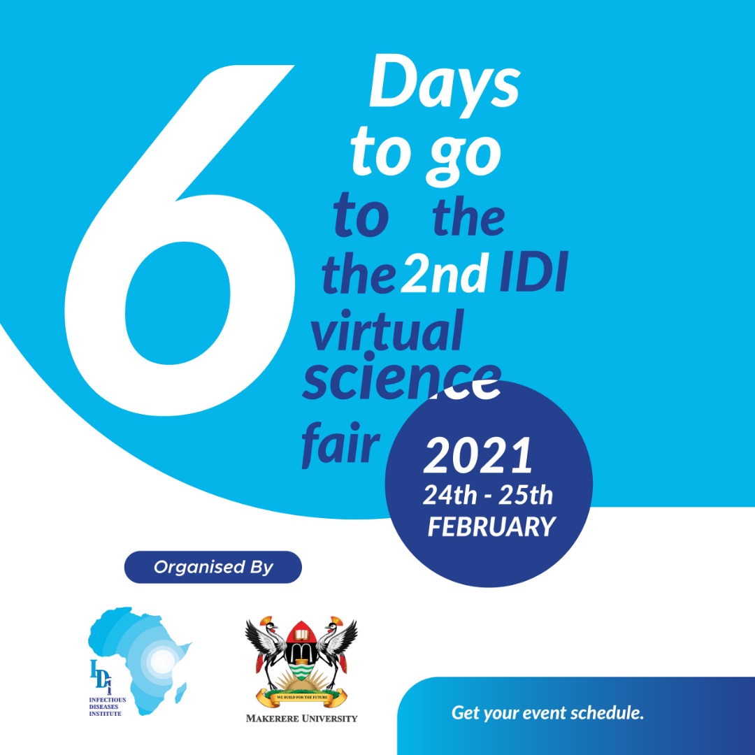 IDIMakerere's tweet photo. Tell a friend to tell a friend ~ why miss out when you can attain great insight by registering FREE of charge
Use the link : https://t.co/yUfksg6WTh
#VirtualScienceFair2021 #IDIMakerere https://t.co/FQ9hoCIhaf