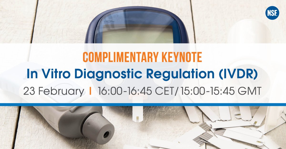 Register now for our complimentary keynote lnkd.in/dg7QWyQ

* Update on the most relevant changes 

* Benefit from our experience gained through implementation projects

#IVDR #IVD #medicaldevices #medicaldevice #medicaldeviceregulation #MedTech