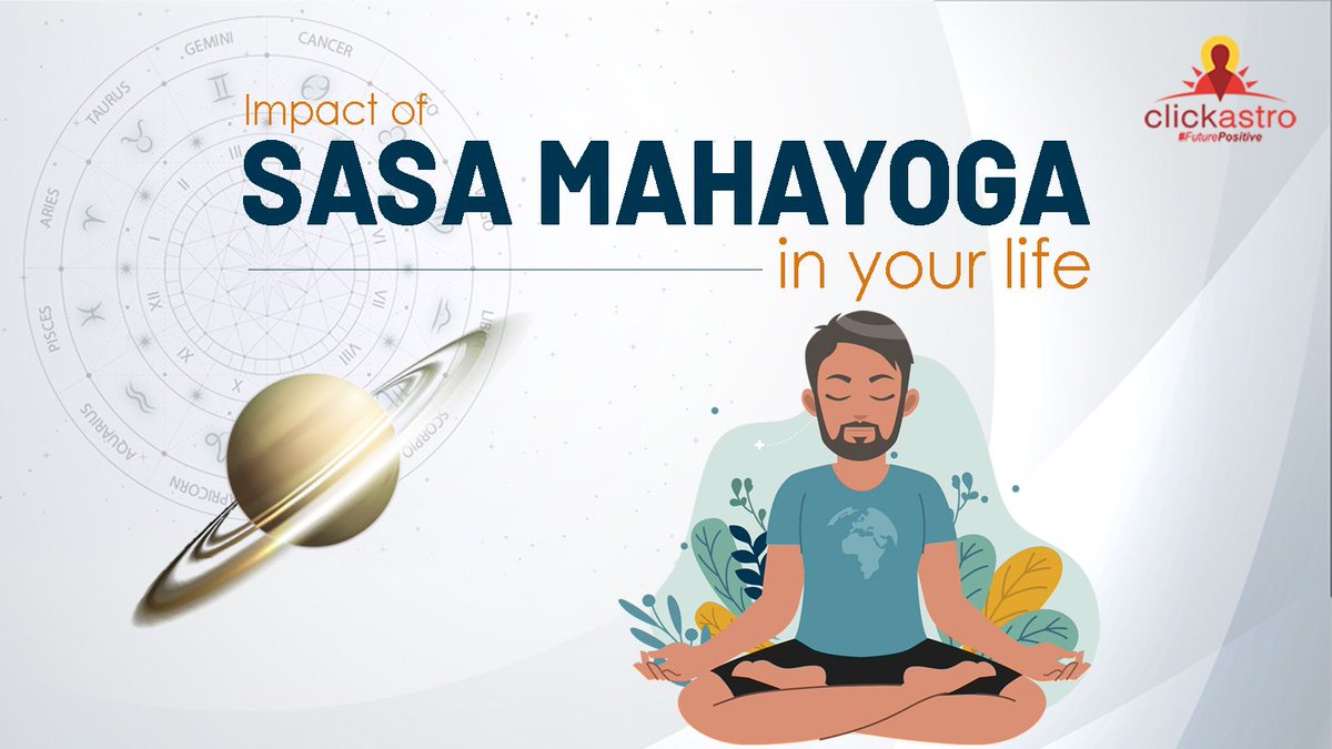 clickastrolive's tweet photo. As a result of Sasha Maha Yoga, you may be professionally connected with the police, law or the army. You will be dignified and competent in any position. You will have many assistants. Your life span will be over 70.
#Clickastro #FuturePositive #Astrology #SasaMahayoga #yoga https://t.co/ktbWYAnkVU