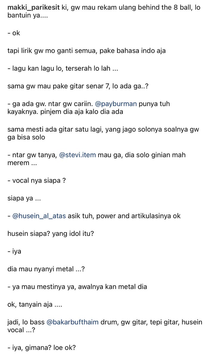 Mendiang Irfan Sembiring ternyata berniat merekam ulang album ROTOR ‘Behind the 8th Ball” dan ganti lirik pakai bahasa Indonesia. Formasi Irfan Sembiring (gitar), Bakar (drum), <a href="/Der_potzki/">Stevi Item</a> (gitar), <a href="/Makki_Parikesit/">Makki Omar Parikesit</a> (bass) dan <a href="/HuseinIDOL8/">Husein Al atas</a> (vokal). #ROTOR