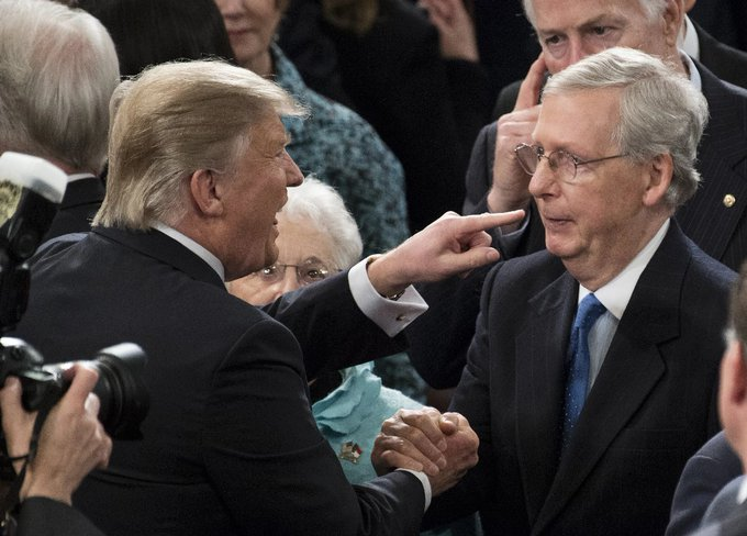 McTurtle Tan Suit Thread/3Trump &  #MoscowMitch McTurtle had formed an evil pact - not unlike Hitler & Stalin's Non-Aggression pact. Like Hitler & Stalin in WW2 - both signed pact intending to buy time before breaking it unilaterally - so too Trump & Mitch distrusted each other