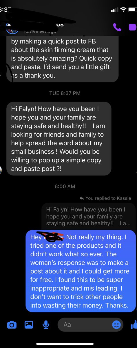 falsweet2's tweet photo. This is why #MLM companies get horrible reputations. https://t.co/7Rp09skKuz