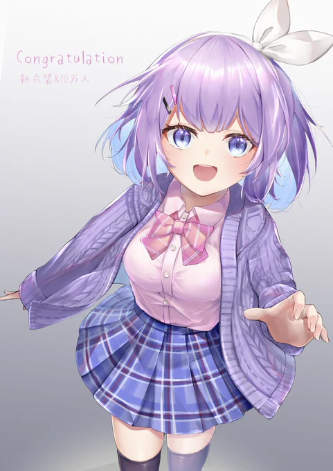 ボラちゃん新衣装&amp;10万人おめでとう～!!!

 #Bora_art 