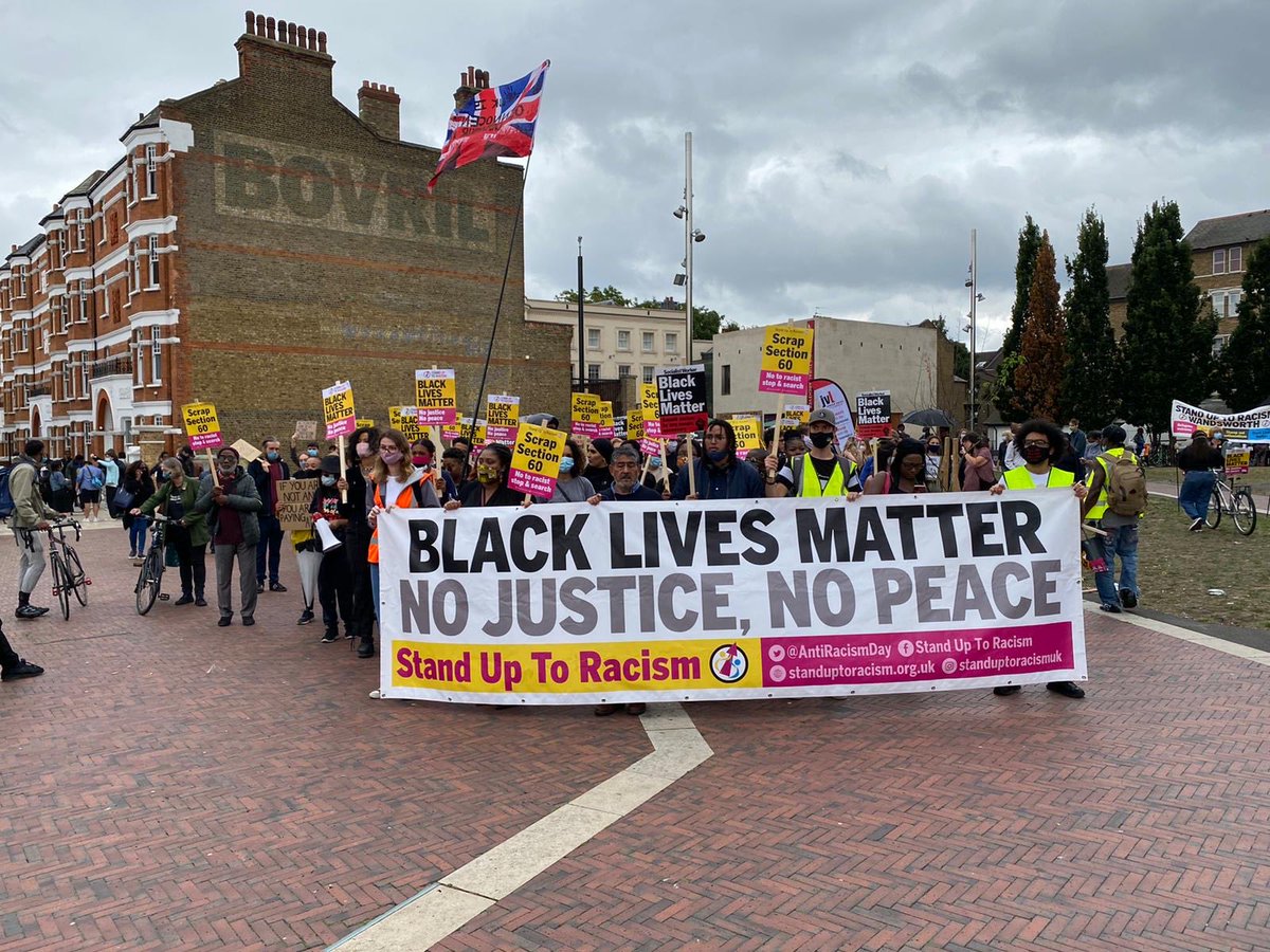 jess_walsh's tweet photo. Storming through #Brixton & #WindrushSquare last summer with @AllBlackLivesUK saying #ScrapS60 #NoJusticeNoPeace
Get ready for March 20th #WorldAgainstRacism #NoRacismNoFascism @The_TUC @SLSUTR https://t.co/yaAy0zMjcR