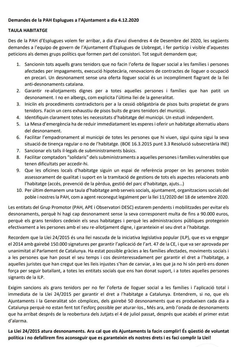 PAH Esplugues de Llobregat tweet media
