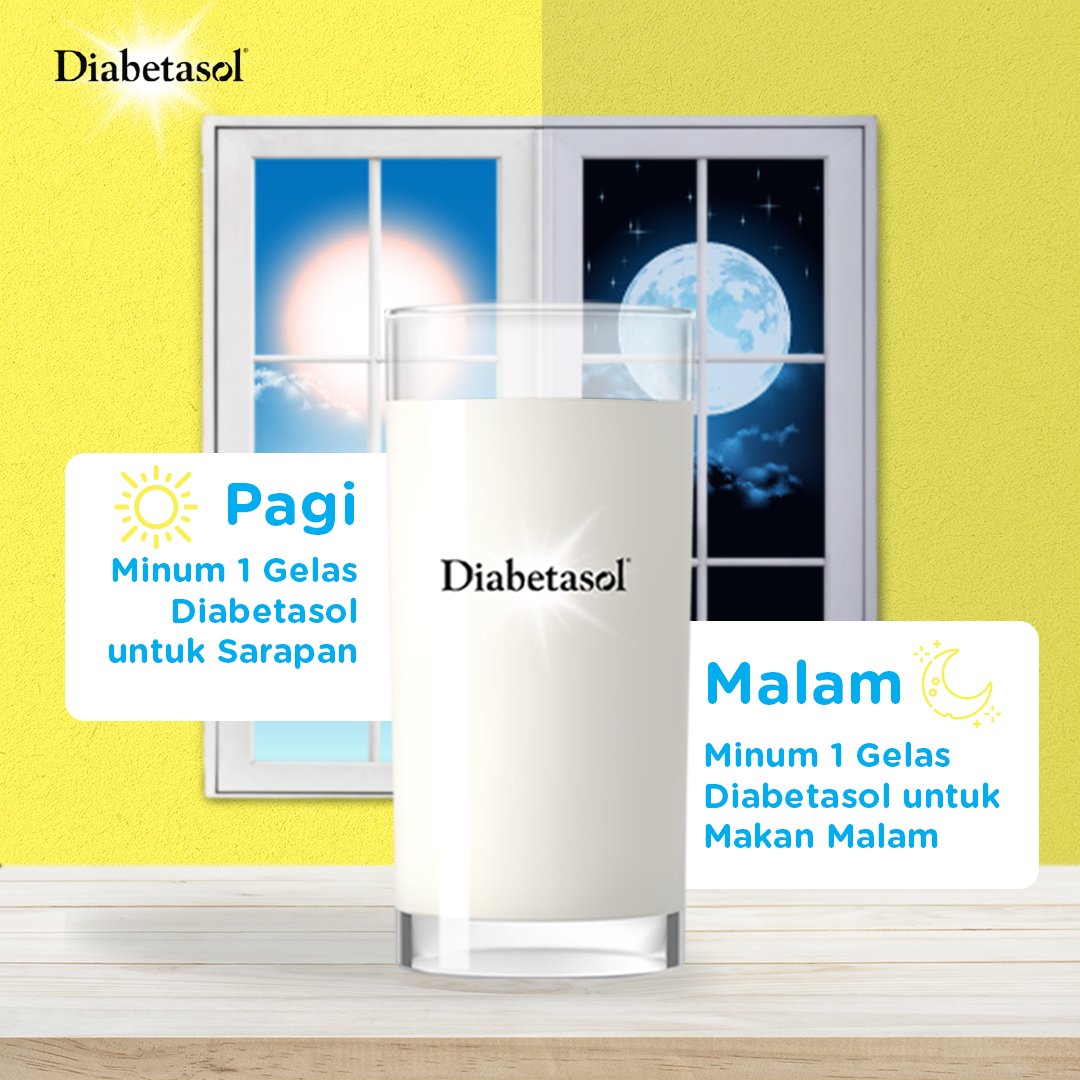 Sahabat Sehat perlu tahu bahwa waktu yang tepat untuk minum Diabetasol adalah ketika sarapan dan makan malam. Sudah stok Diabetasol di rumah belum? Yuk, beli Diabetasol di linktr.ee/diabetasol.

#BersamaDiabetasol #JagaGulamu