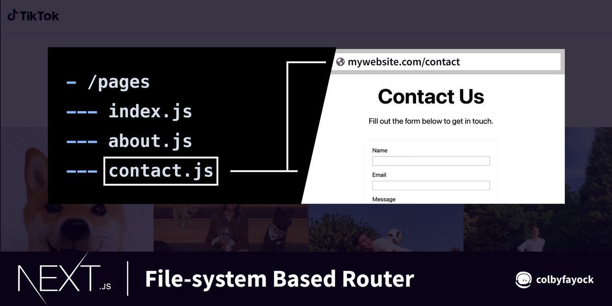 Next.js uses a file-system based routerMeaning the files you create and their names, are what's used to create your website pages/pages/index.js=> / (homepage)/pages/about.js=> /about (About)You can also add dynamic routes for more complex apps https://nextjs.org/docs/routing/introduction