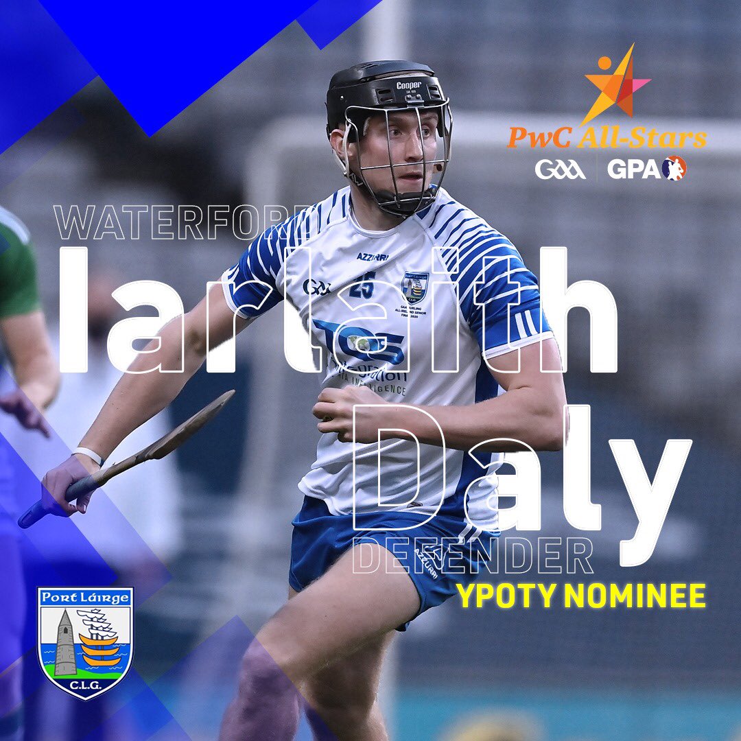 Congrats to Waterford’s Iarlaith Daly who has been nominated for PwC GAA|GPA Young Hurling Player of the Year for 2020.

instagram.com/p/CLb6I_TFffK/…

<a href="/LismoreGAA/">Lismore GAA</a> <a href="/WaterfordGAA/">Waterford GAA</a>

<a href="/PwCIreland/">PwC Ireland</a> <a href="/officialgaa/">The GAA</a>