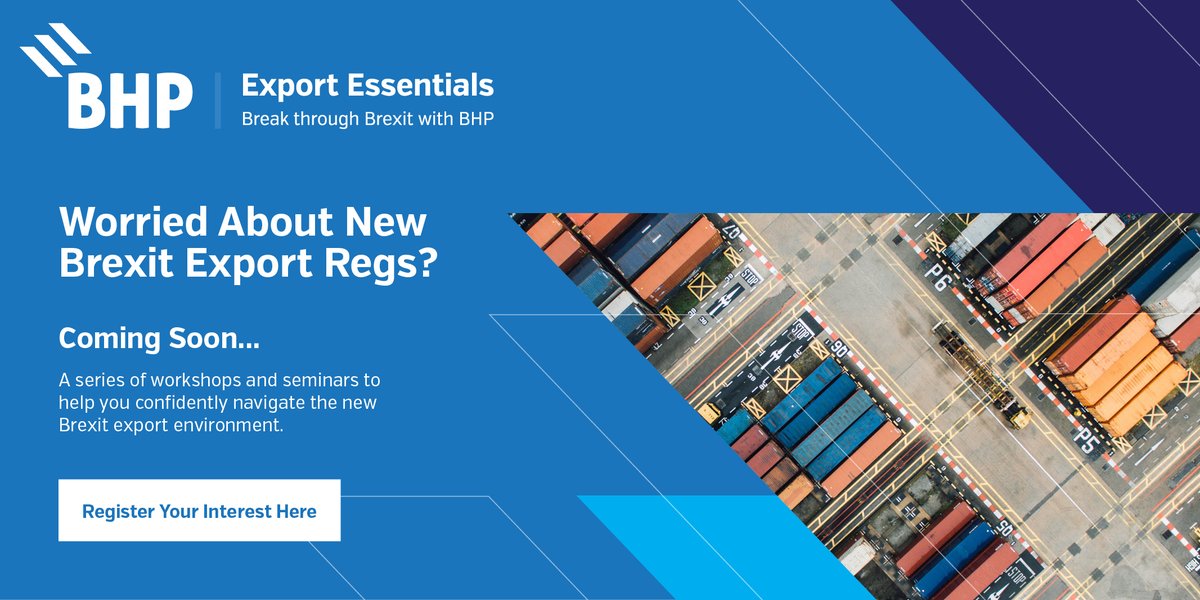 Do you need help to understand the latest Brexit export regs or know how best to position your business for a European market? We will soon be launching a range of workshops and seminars to help! Register your interest today bit.ly/2OT5pMF
#yorkshire #training #export