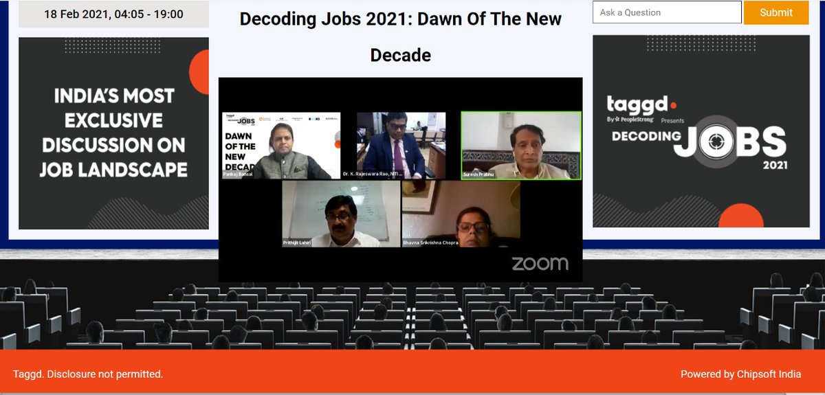 _taggd's tweet image. #DecodingJobs2021 #AnnualSummit is LIVE now. Such incredible insights being shared by Industry leaders, on the emerging #skills, #jobs, &amp;amp; #talent landscape. Tune in now, if you haven&apos;t already: ciihive.in/JOBSUMMIT