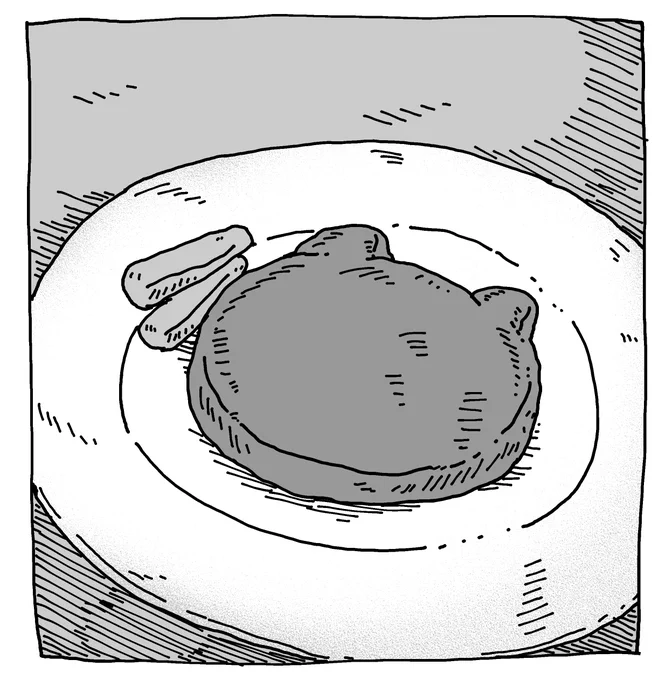 ハンバーグだったときのねこちゃ。 