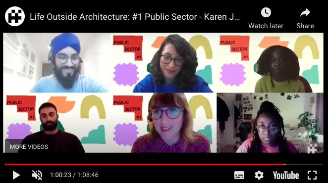 ArchFoundation's tweet photo. 📺Catch up on last night's first #LifeOutsideArchitecture event, hosted by the AF Young Trustees with Karen Jelenje @activatetcity, Krish Nathaniel &amp; Anna-Lisa Pollock @annalisapollock 

https://t.co/IDTXBTlly8 https://t.co/iz3Jf5RFvS
