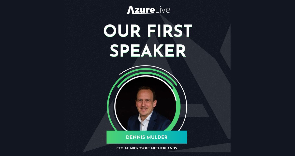 LiveAzure's tweet image. We are proud to introduce the first speaker for AzureLive. Dennis Mulder CTO at Microsoft is going to talk about the dynamics in Cloud Adoption in organizations.  We will announce more amazing speakers soon! Stay tuned bit.ly/3bjhpOO #Azure #AzureEvent