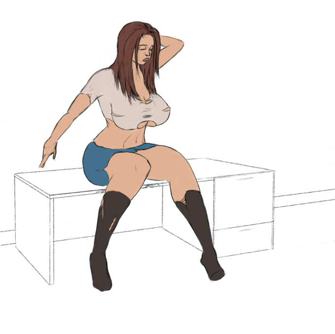 Been learning to draw for about 4 months or so, it's not exactly brilliant but here's an attempt at macro<a href="/tag/giantess"class="tags"><span>#giantess</span></a><a href="/tag/sizetwitter"class="tags"><span>#sizetwitter</span></a>