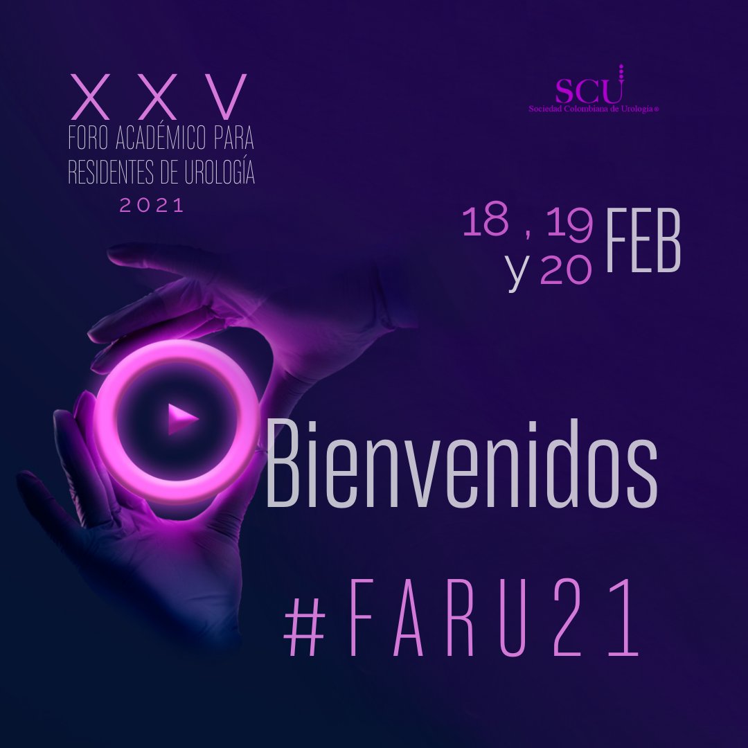 SCUColombia's tweet photo. #FARU21 Bienvenidos futuros colegas!

Iniciamos el XXV Foro académico para residentes de Urología.
 #SCU21 #UrologyTeam #ResidentSCU https://t.co/CSVgHaTxFp