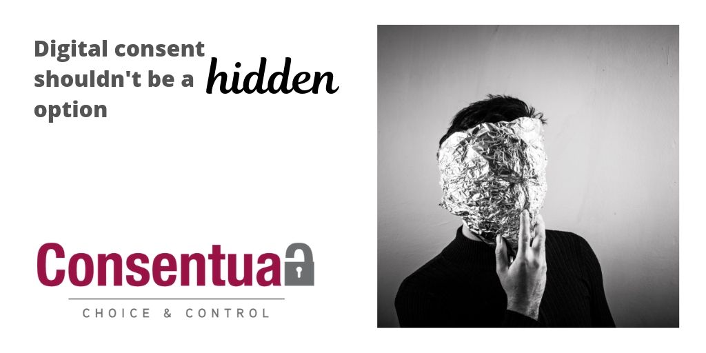 Digital consent shouldn't be a bombardment of nagging or a hidden option. Timely, subtle and unintrusive consent requests are easy to set up with Consentua - bit.ly/2LyHX5Y #compliance #privacy #personaldata