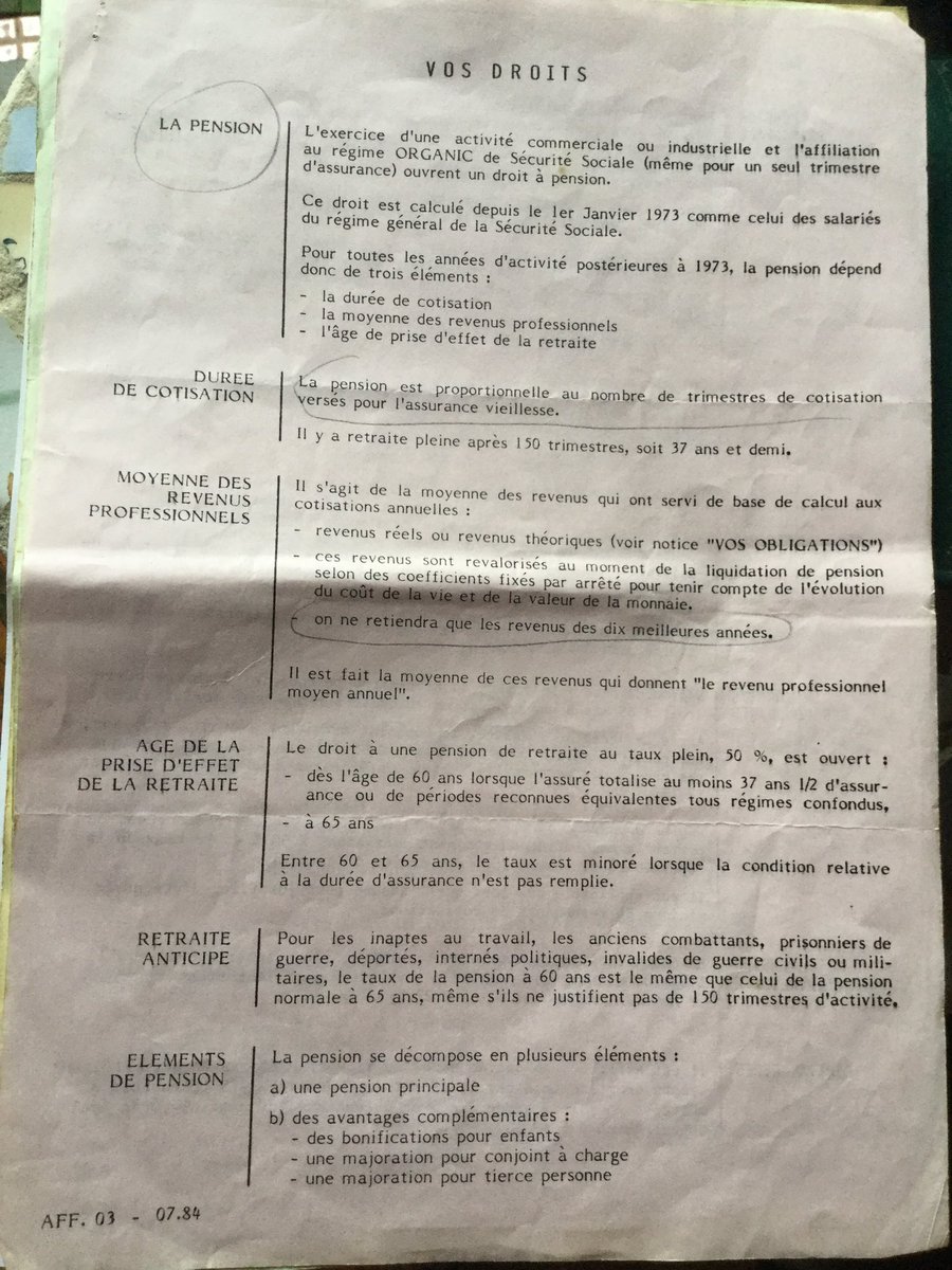 marchandedart33's tweet photo. @ANGULOMarieDolo #carsat #voleur bien sûr que je suis mécontente ils veulent me faire sauter 14ans et 8mois de retraite soi-disant il faut 15ans ce n’était pas les conditions lors de mon inscription en1985 heureusement mon document le prouve #carvisoa #organic #lassuranceretraite #gouvernement https://t.co/L9QNnERfYR