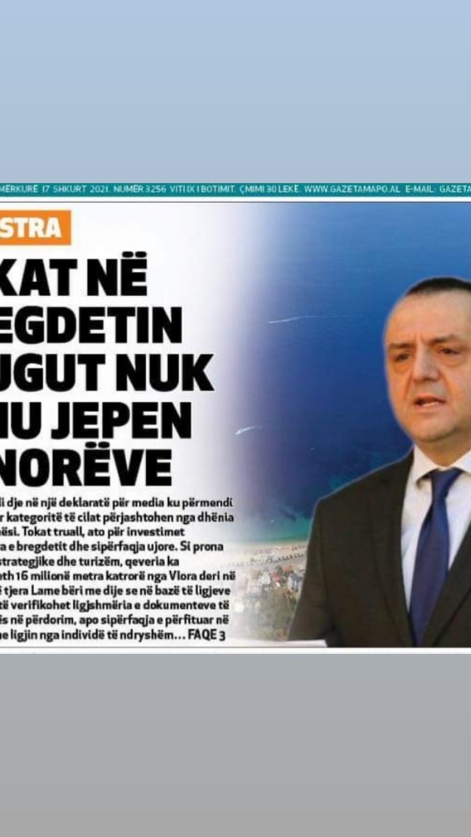 HimarePd's tweet photo. Artan Lamja, kryemashtruesi i Rilindjes dhe kryerregjistruesi i grabitjes se pronave.
Nuk ka rregjistrim pronash per banoret e Himares per sa kohe Rilindja eshte ne pushtet.
Ne 25 Prill, Himara voton Partine Demokratike.
#votopd #mbropronen

Linku i artikullit tek komentet https://t.co/bqar6cgTlY