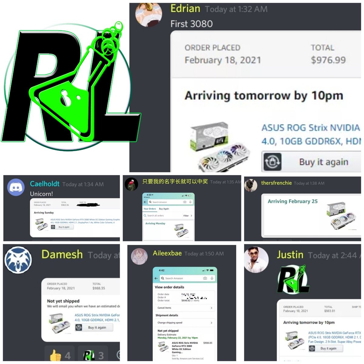 RestockLab's tweet photo. OUR MONITORS DONT SLEEP and apparently LAB💚FAMM don't either!
✅ ASUS ROG STRIX 3080 WHITE
If you see success ANYWHERE it came via the 💨FASTEST Amazon monitor!
#RestockLab🧪 https://t.co/8nX1mvu98g