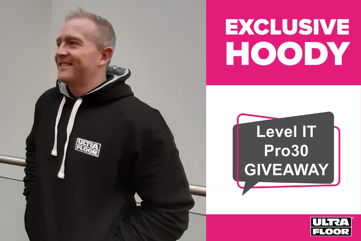 Love Level IT Pro30? Want a free UltraFloor hoody? For a limited time, we are giving away an UltraFloor hoody with every customer's first full pallet order of Level IT Pro30. T&amp;Cs apply. Available while stocks last instarmac.co.uk/ultrafloor-pro… #FreeHoody #Giveaway #Pro30