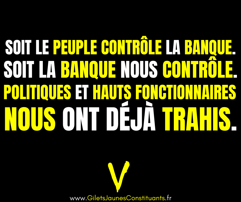 91Gilets's tweet photo. #giletsjaunes cela sera la banque ou nous... https://t.co/Yfg0M62BOz