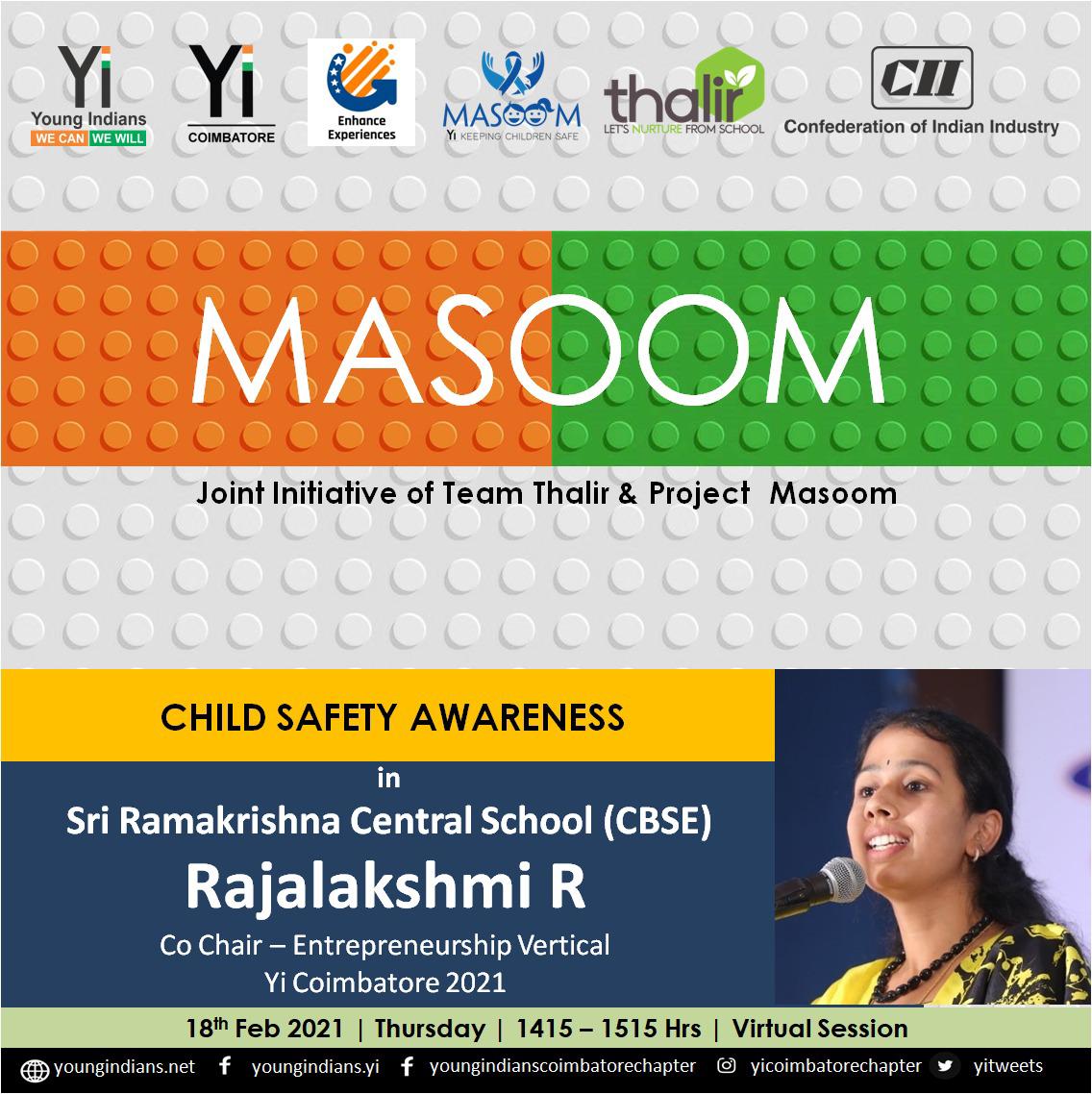 YiCoimbatore's tweet photo. Team Thalir and Team Entrepreneurship bring together the Child Safety awareness. #childsafety #youngindians #yi #yicoimbatore #ProjectMasoom https://t.co/E6Mx8LJqgq