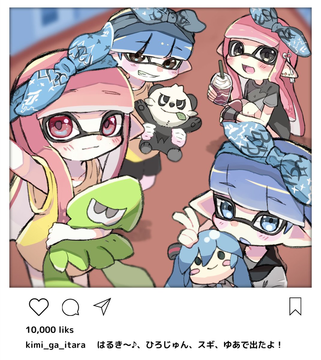 スギ على تويتر ややはち杯優勝イラストを ややはちさん hachi Spl2 に 描いて頂きました 可愛いすぎる