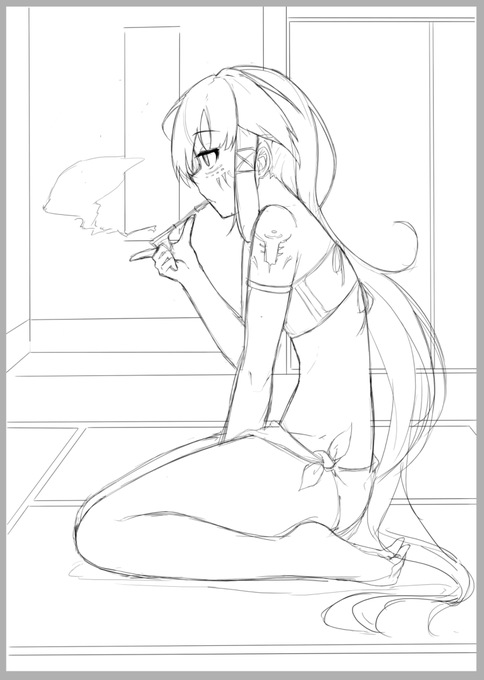 漫画のイメージ画(ラフ) 