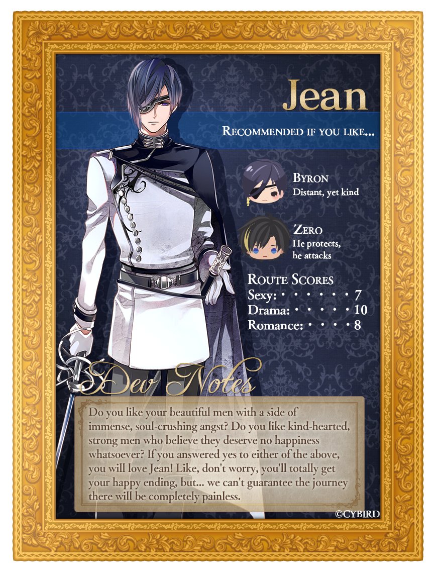 Ikémen Vampire EN on Twitter: &quot;It's almost time for Jean's route release which means it's time for... 💙💙 Dev Notes! 💙💙 How are you feeling? Is your heart ready? #ikevamp #ikemenvampire https://t.co/FumVWOhNNw&quot; /