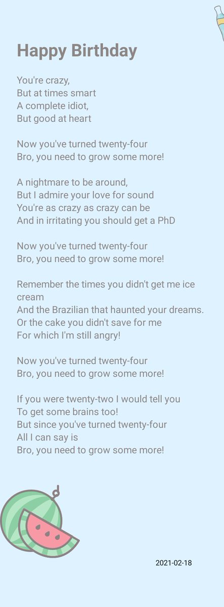 Can't think of a better way to wish my brother a happy birthday!